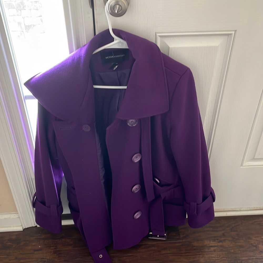 Women’s purple pea coat